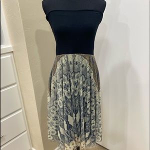 Lapis strapless dress/skirt. Size Large